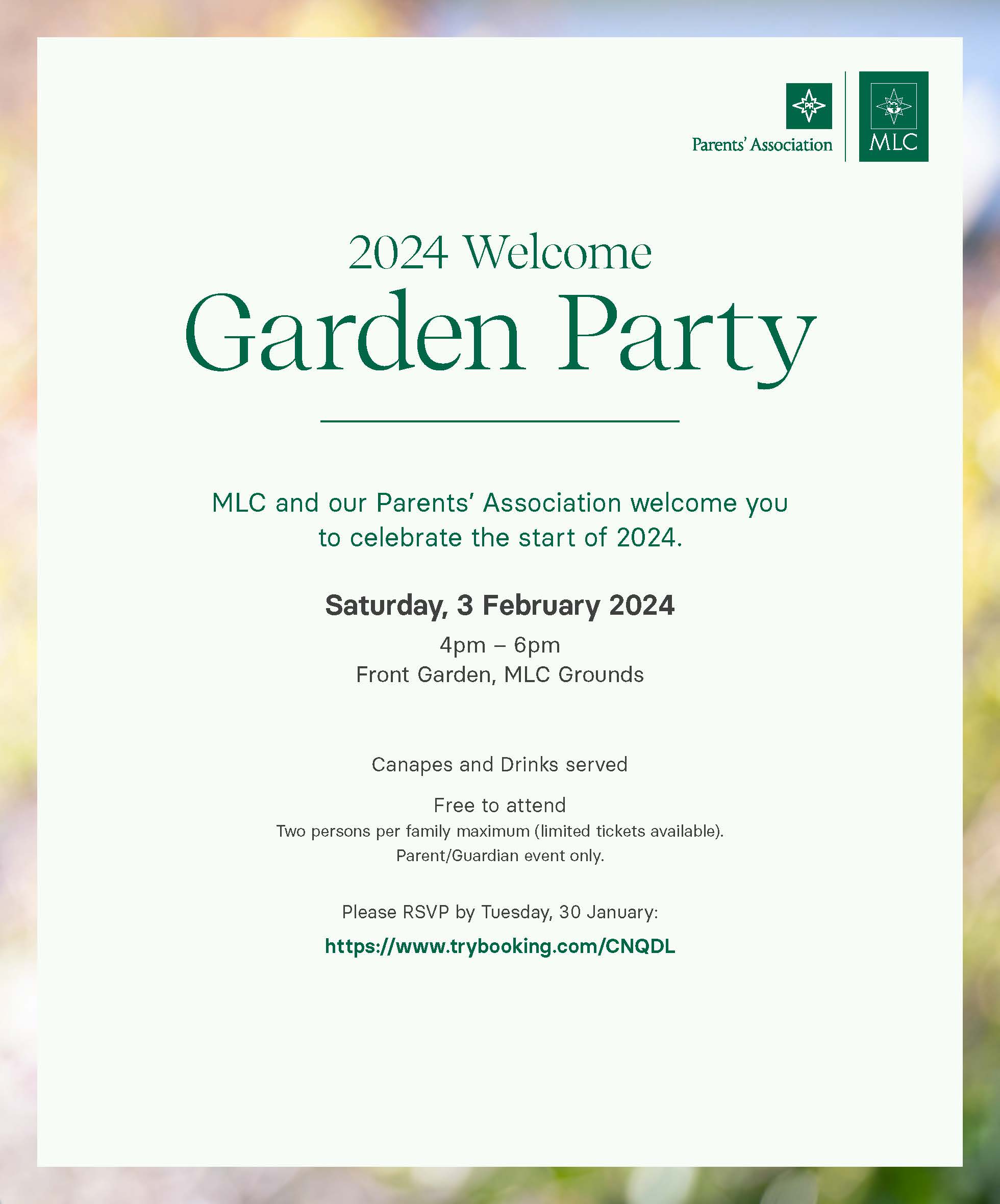 2024 MLC Garden Party Tickets, Front Garden , Kew TryBooking Australia