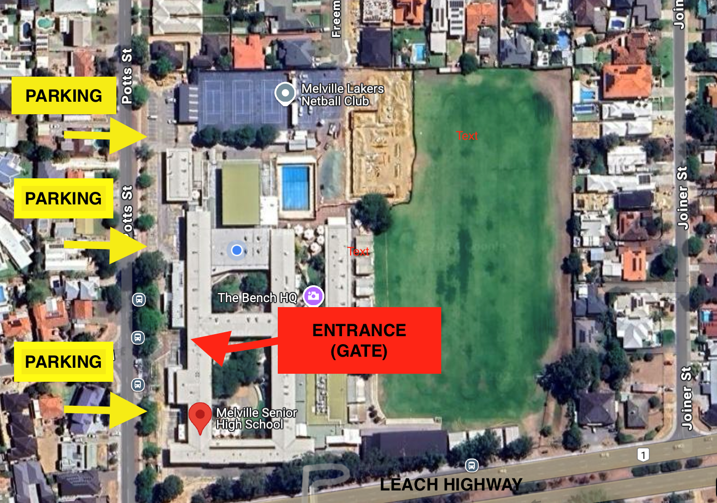 Melville Senior High School satellite map