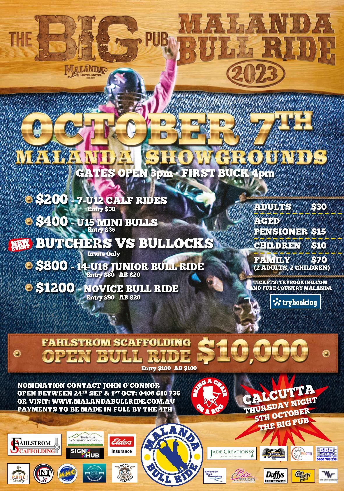 Malanda Bull Ride 2023 Tickets Malanda Showgrounds Malanda