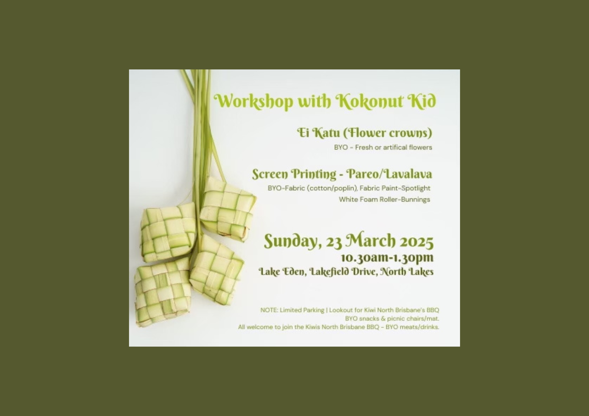 Ei Katu and Screenprinting Workshop Tickets, Lake Eden Playground ...