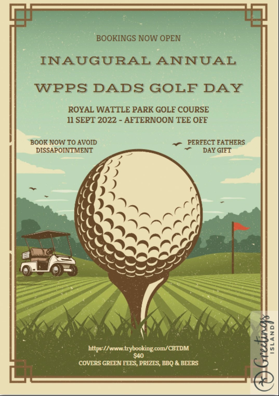 WPPS Dads Golf Day Tickets, Wattle Park Golf Course, Burwood ...