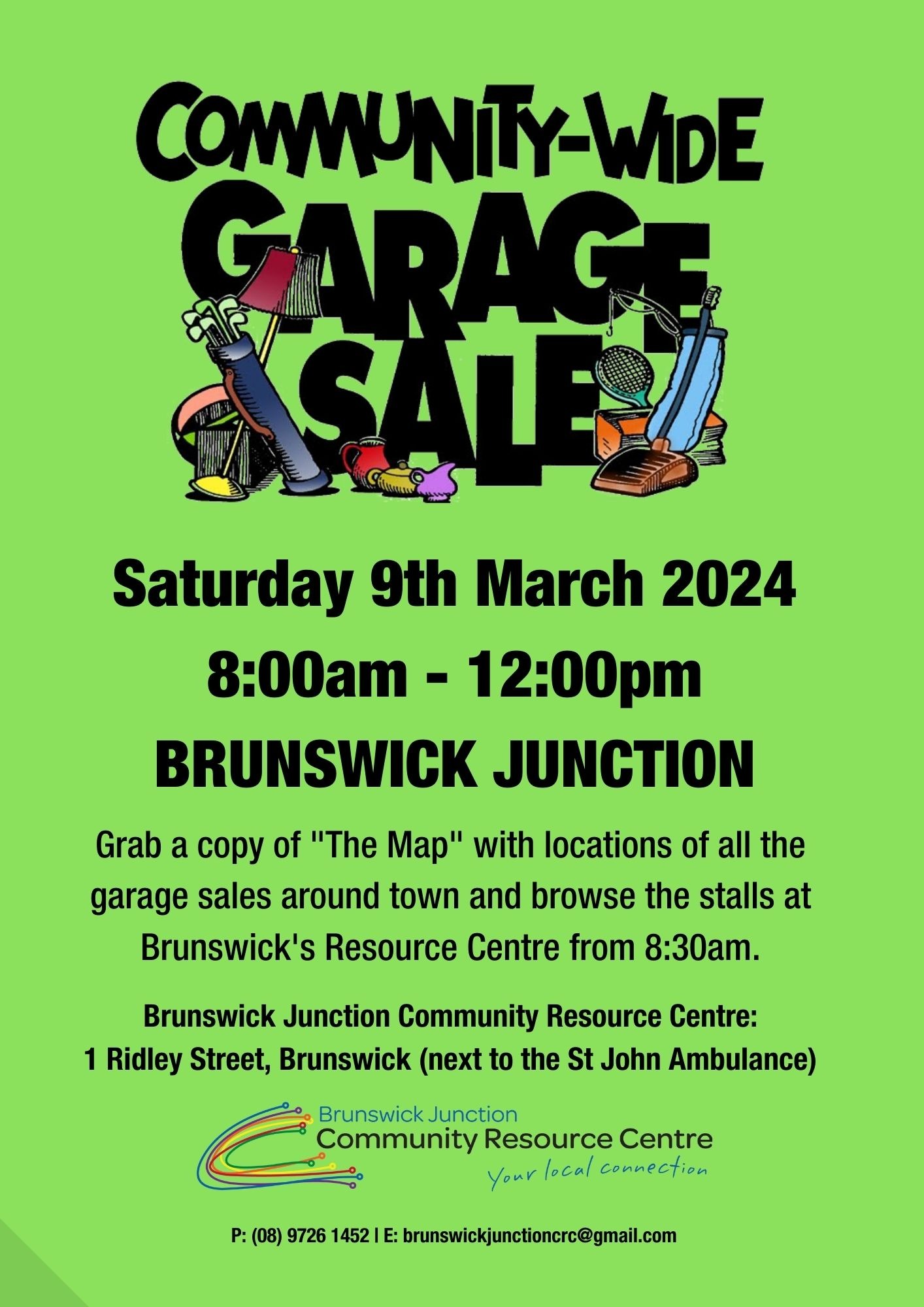 Garage Sale 2024 Tickets, Brunswick Junction Community Garage sale