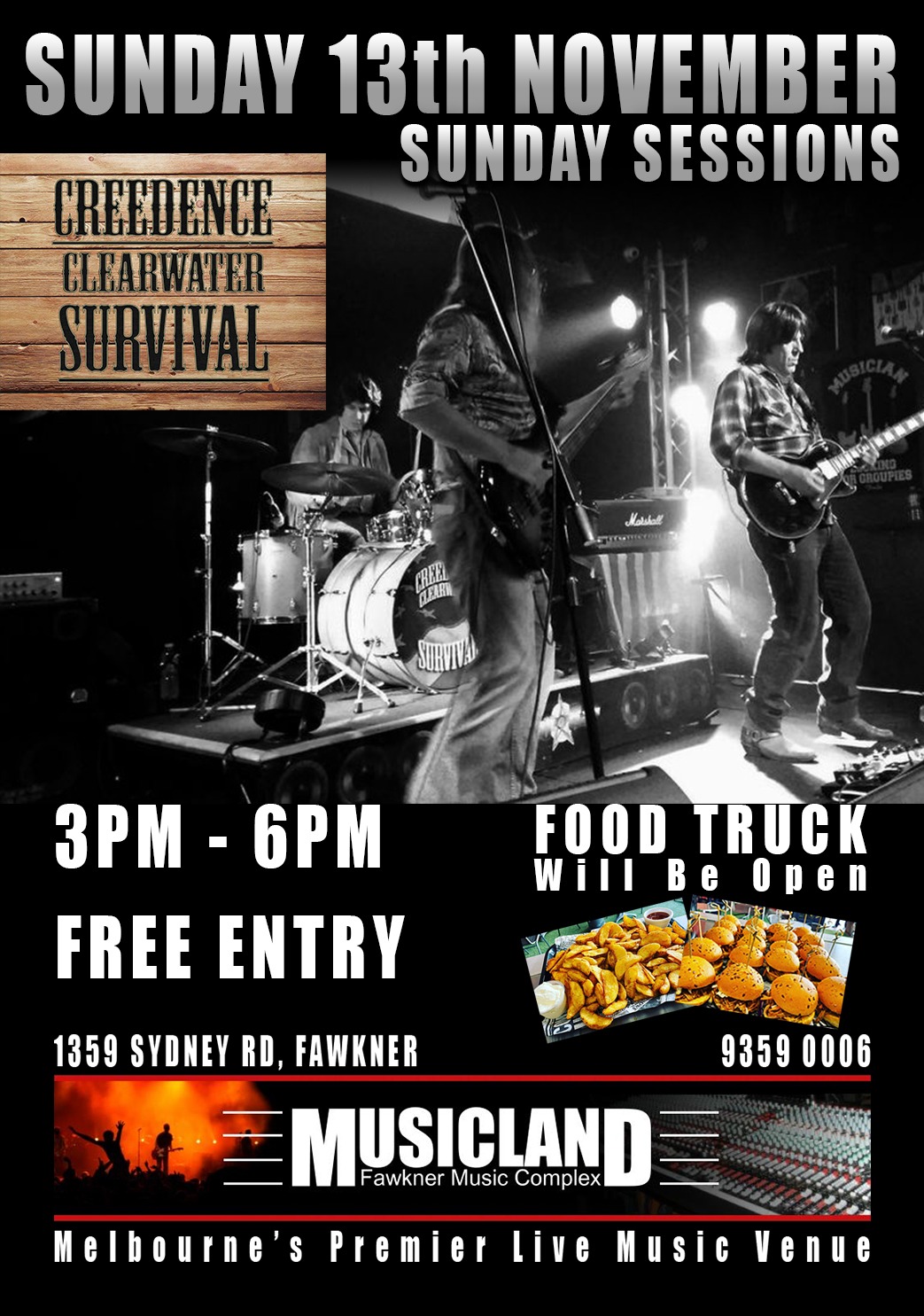 Sunday Sessions - Creedence Clearwater Survival Tickets, Musicland ...