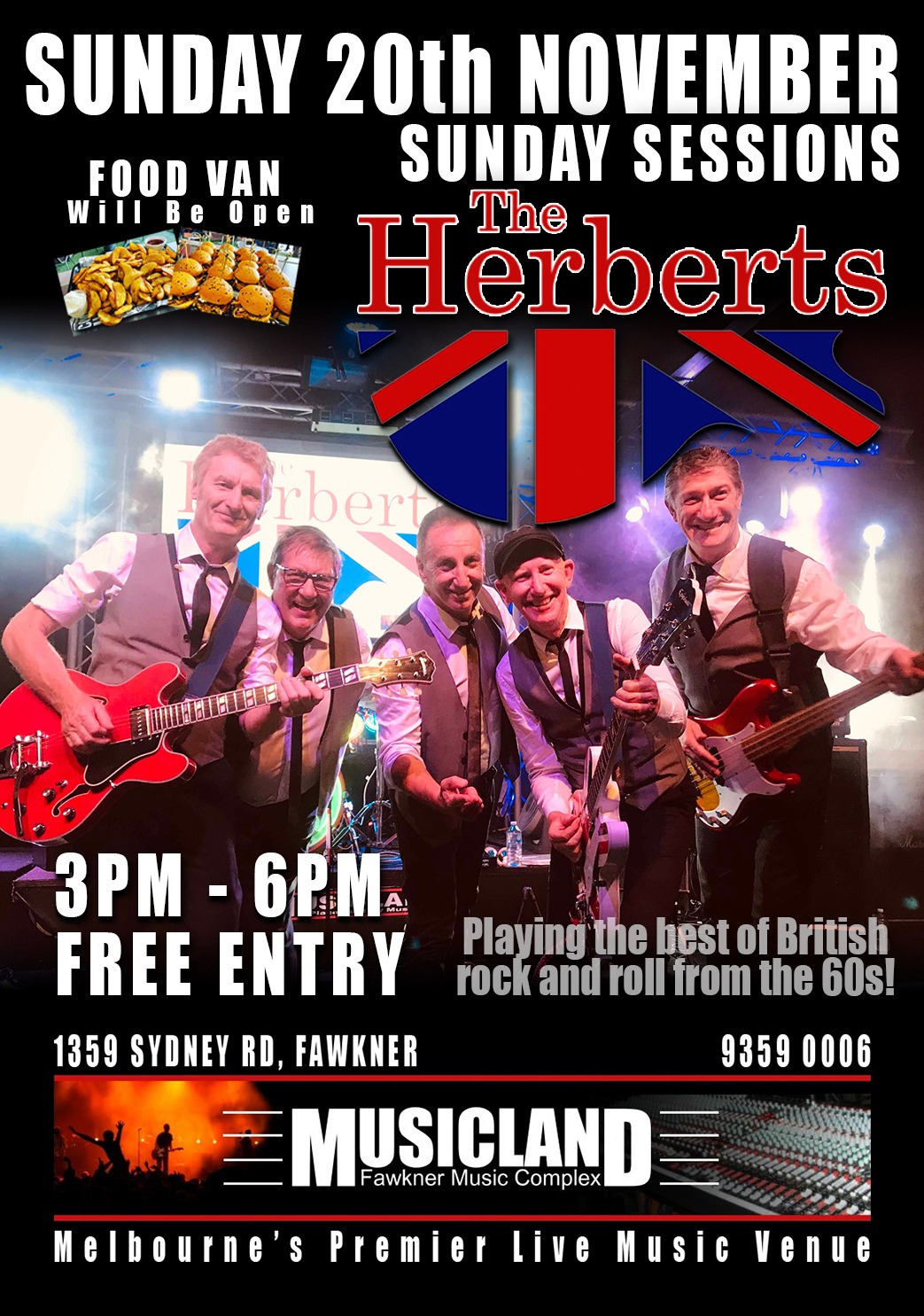 Sunday Sessions - The Herberts Tickets, Musicland Fawkner Complex ...