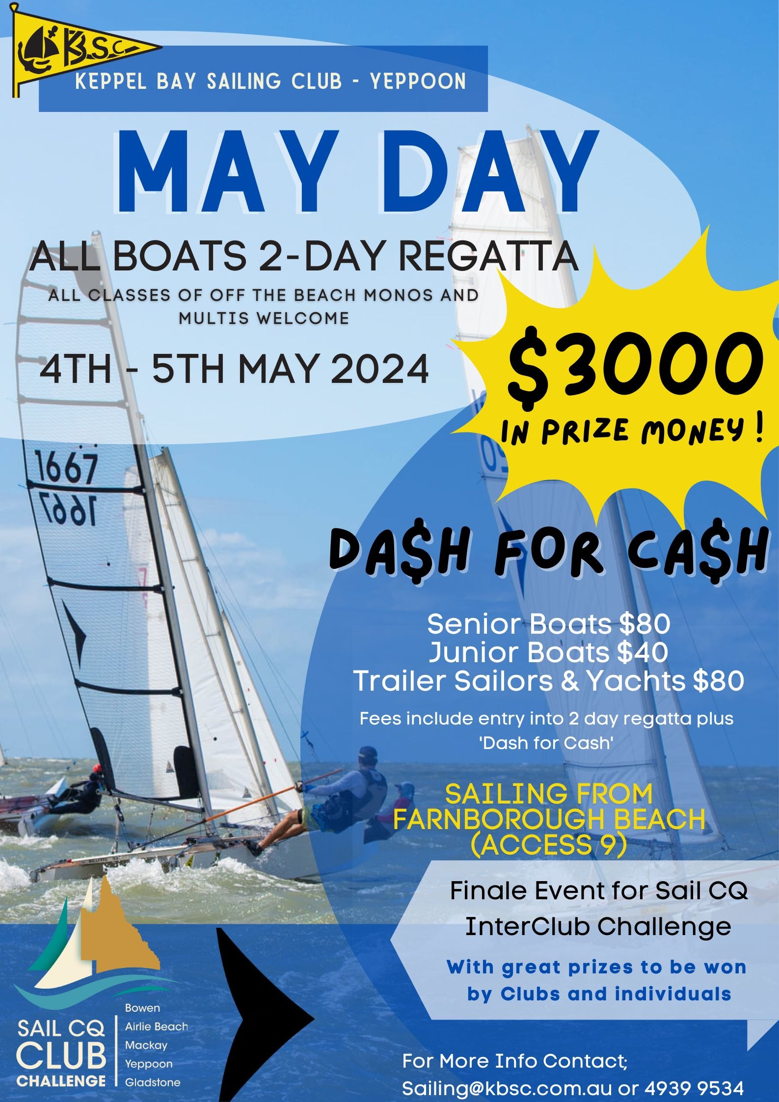 May Day Regatta 2024 Meal & Drinks Package Tickets, Keppel Bay