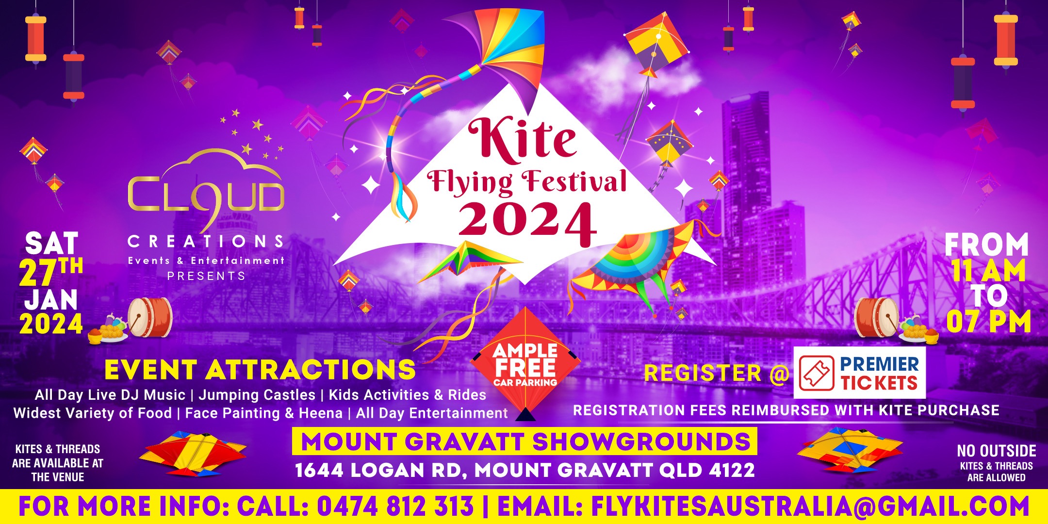 Kite Flying Festival Brisbane 2024 Tickets, Mount Gravatt Showgrounds