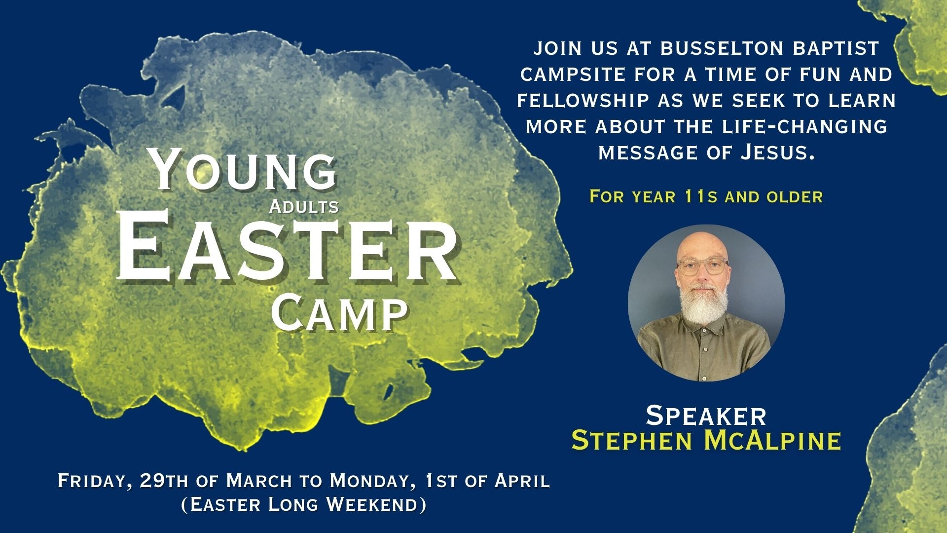 Young Adults Easter Camp 2024 Tickets, Busselton Baptist Campsite ...