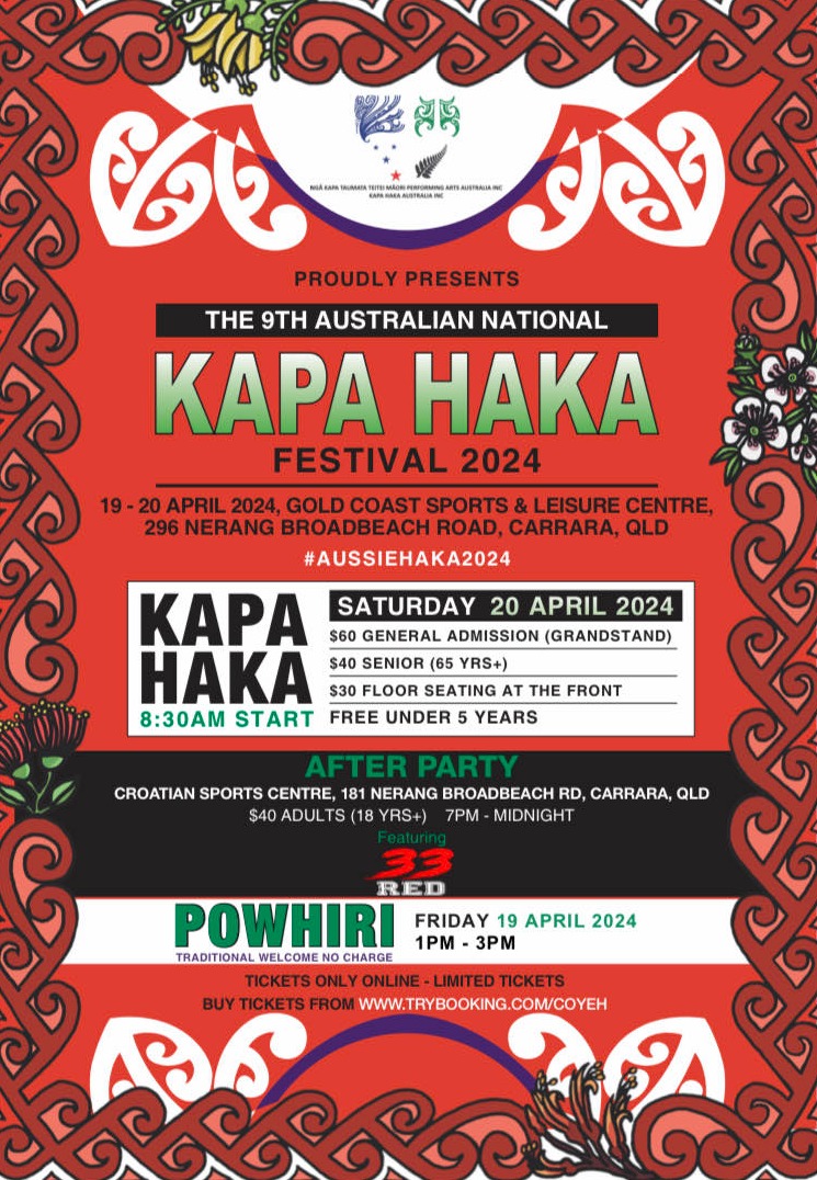 Kapa Haka Regionals 2024 Gold Coast Hinda Giacinta