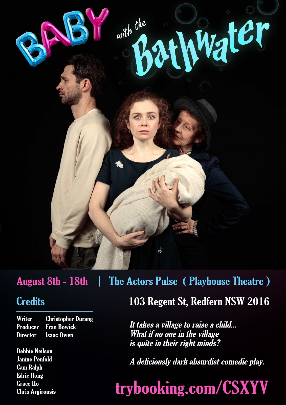 Baby with the Bathwater, an absurdist comedy. Tickets, The Actors Pulse ...