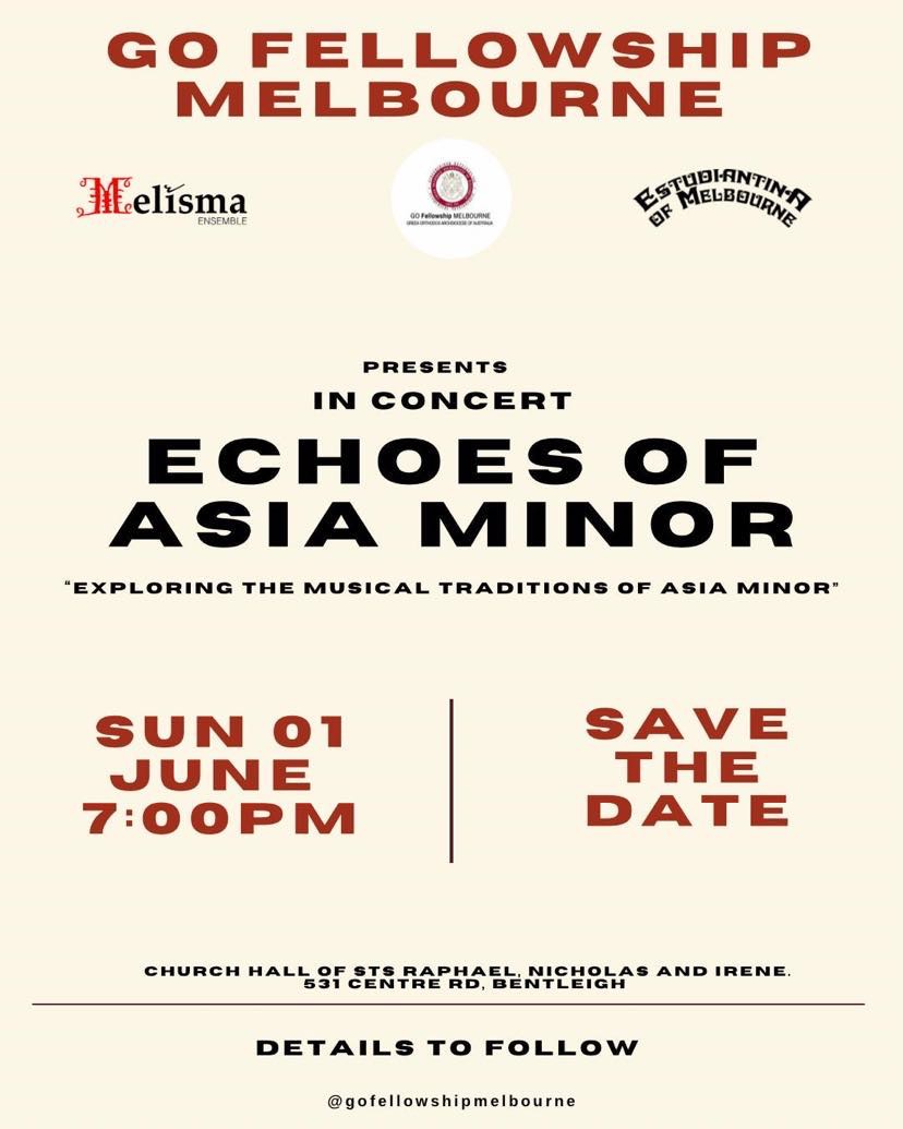 GO Fellowship Melbourne: ECHOES OF ASIA concert Tickets, Church Hall of ...