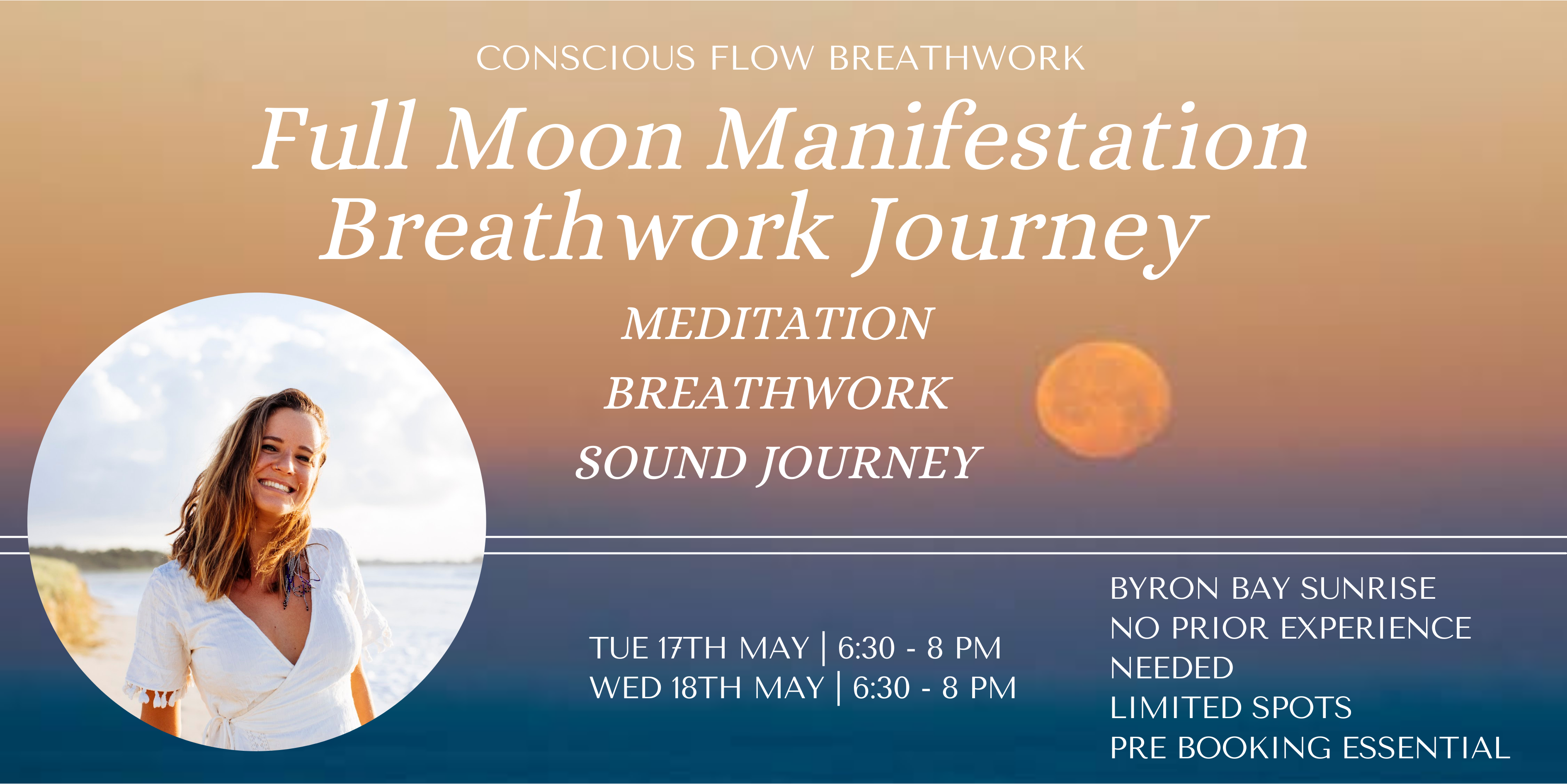 Full Moon Manifestation Breathwork Journey Tickets, Conscious Flow