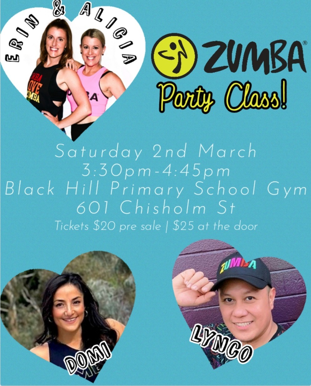 Let's Get Erin To ZINCON Zumba Party Class! Tickets, Black Hill Primary ...