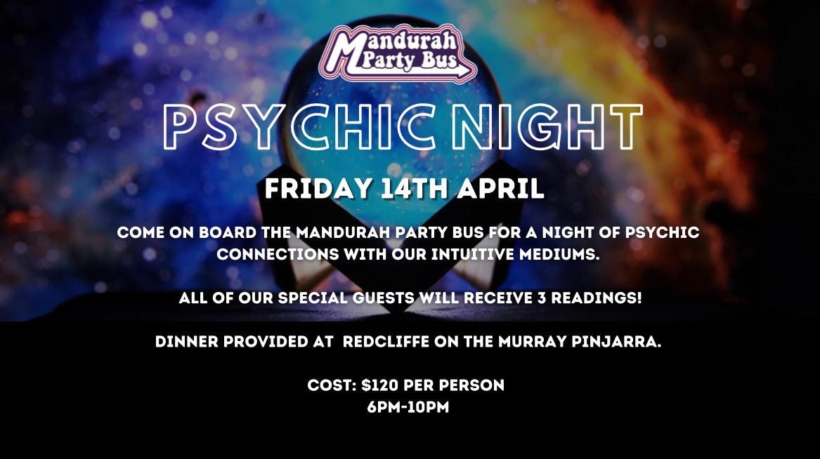 Psychic Night Tickets, Redcliffe on the Murray, Pinjarra | TryBooking ...