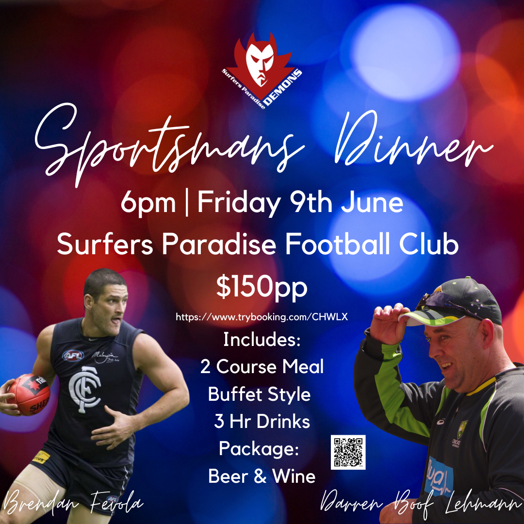 Sportsman's Dinner Tickets, Surfers Paradise Football Club | TryBooking ...