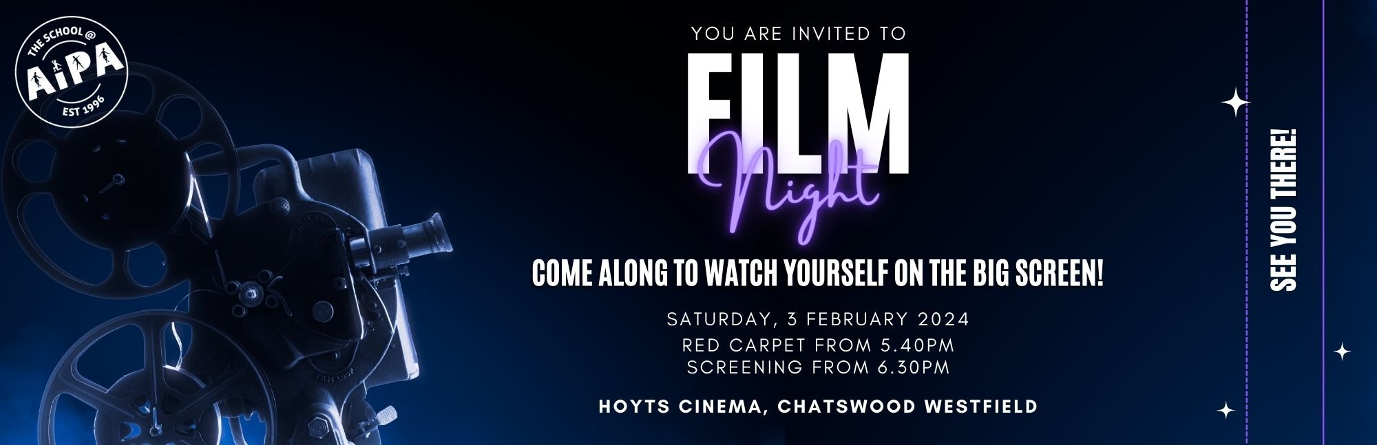 Film Night Saturday 8 February 2025 Tickets, Hoyts Chatswood (Westfield