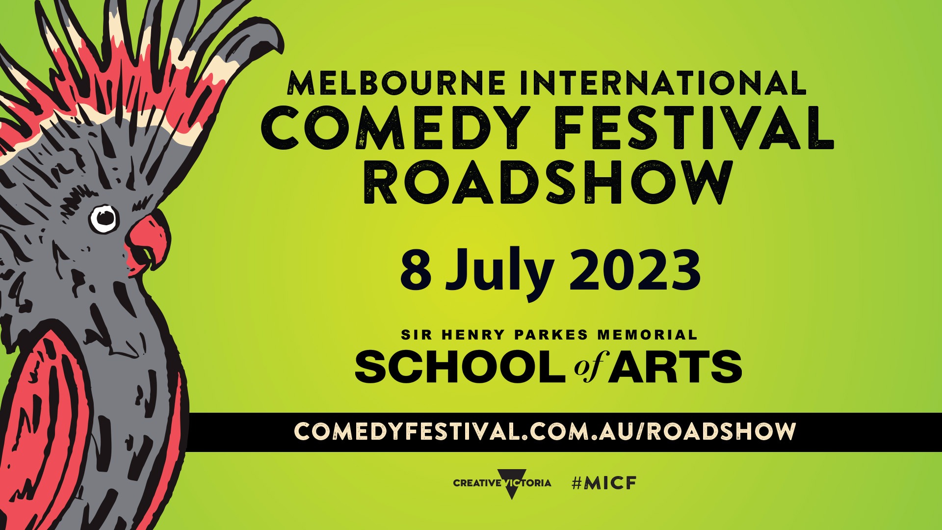 Melbourne International Comedy Festival Roadshow 2023 Tickets, School of  Arts Theatre, Tenterfield | TryBooking Australia