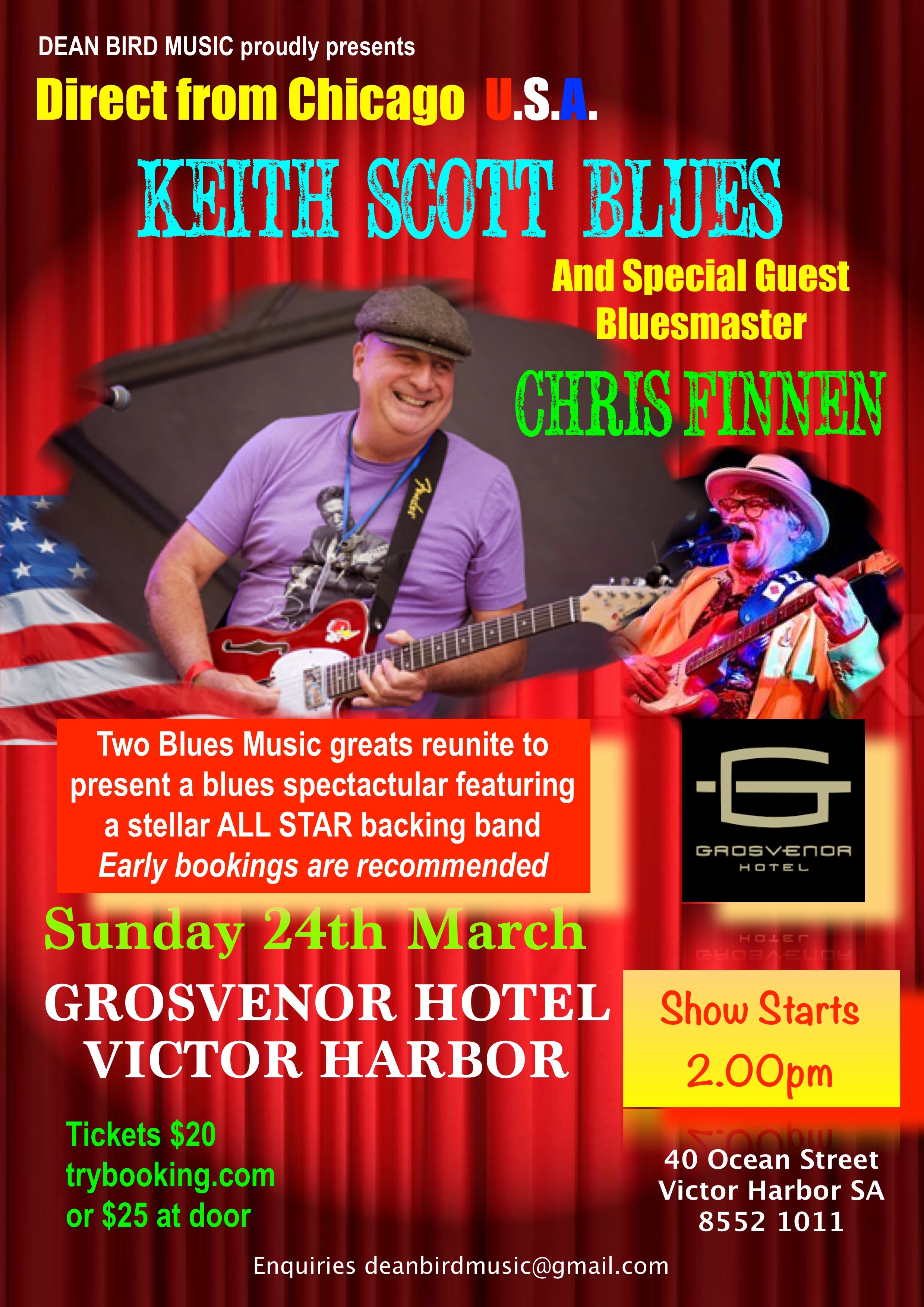 KEITH SCOTT BLUES SPECTACULAR Tickets, The Grosvenor Hotel, Victor ...