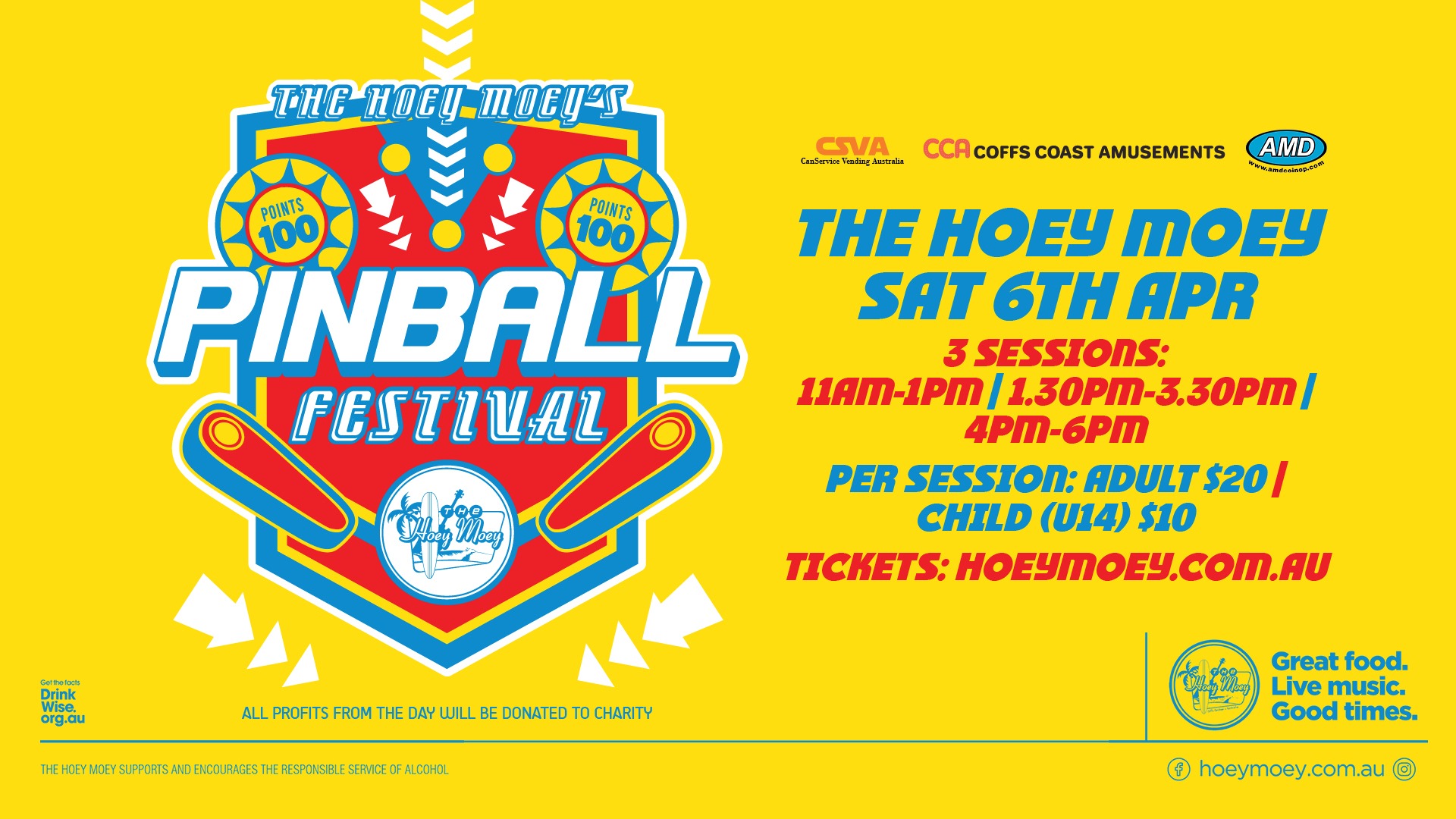 Hoey Moey Pinball Festival Child Session 3 4pm 6pm Tickets