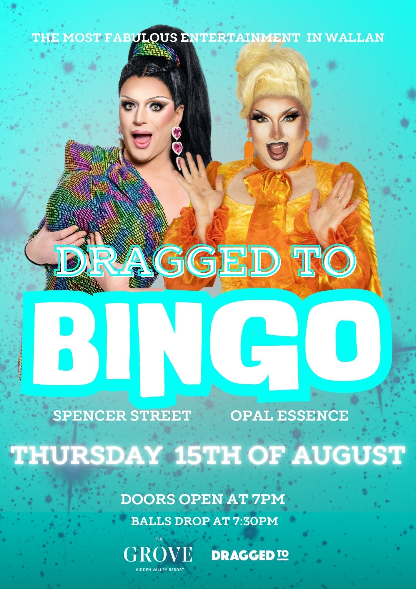 DRAG QUEEN BINGO @ THE GROVE WALLAN Tickets, The Grove Hidden Valley  Resort, Wallan | TryBooking Australia