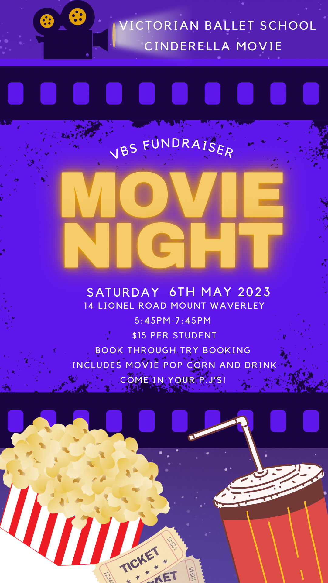 VBS Fundraiser Movie Night Tickets, Victorian Ballet School, Mount ...