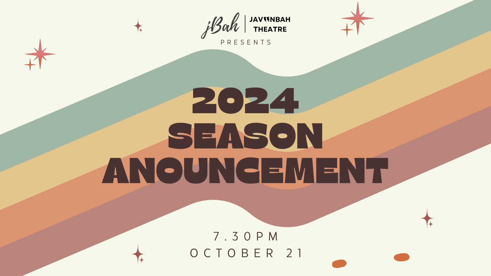 2024 Season Announcement Tickets, Javeenbah Theatre, Nerang