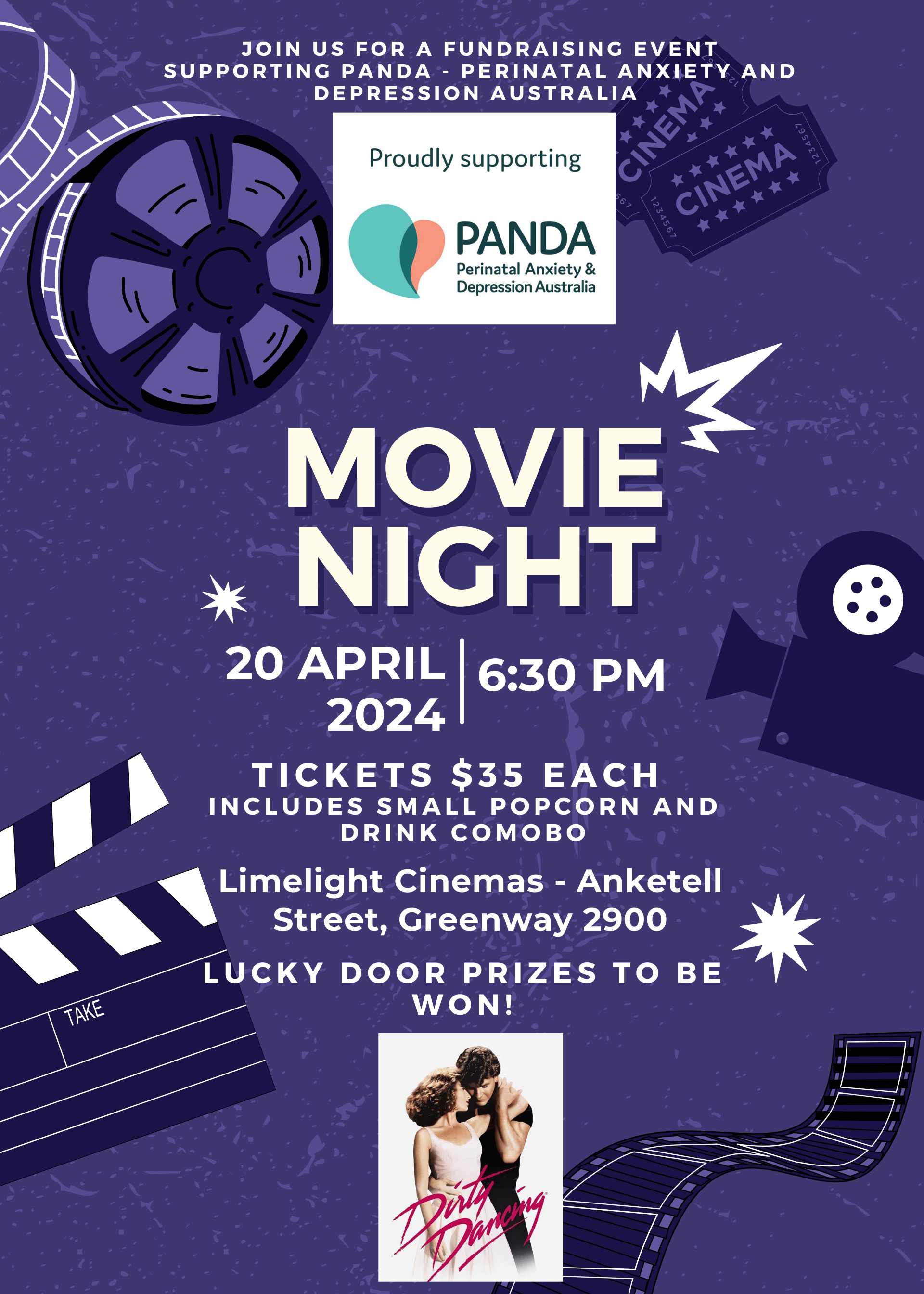 PANDA Movie Night Fundraiser 2024 Tickets, Limelight Cinemas ...