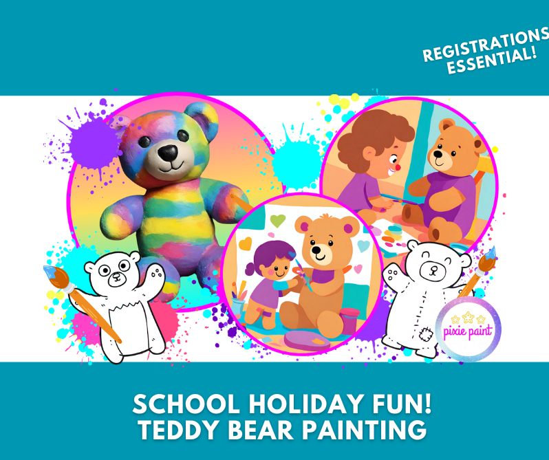 Miami Plaza School Holidays Teddy Bear Painting Workshops