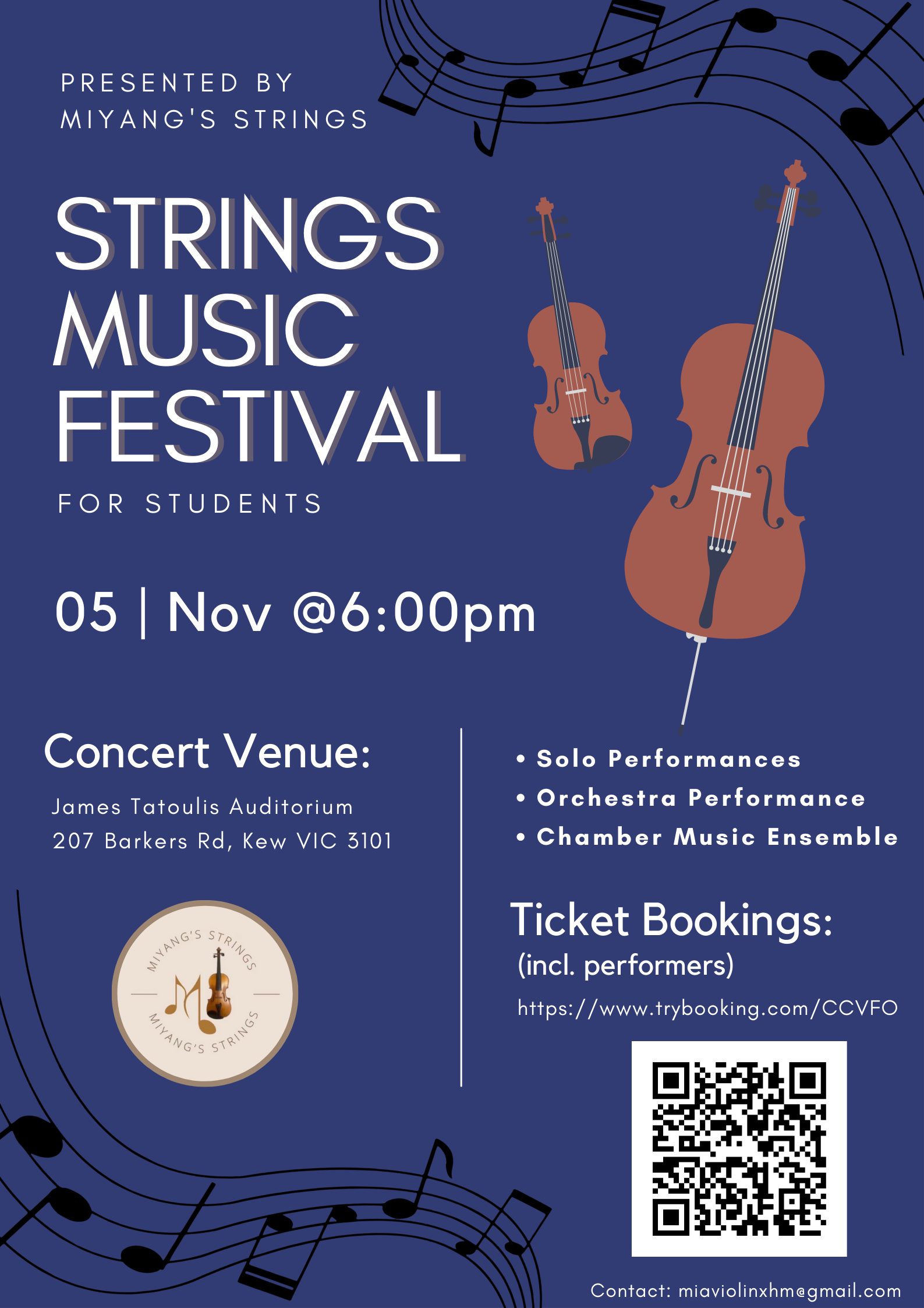 Strings Music Festival Tickets, James Tatoulis Auditorium, Kew ...