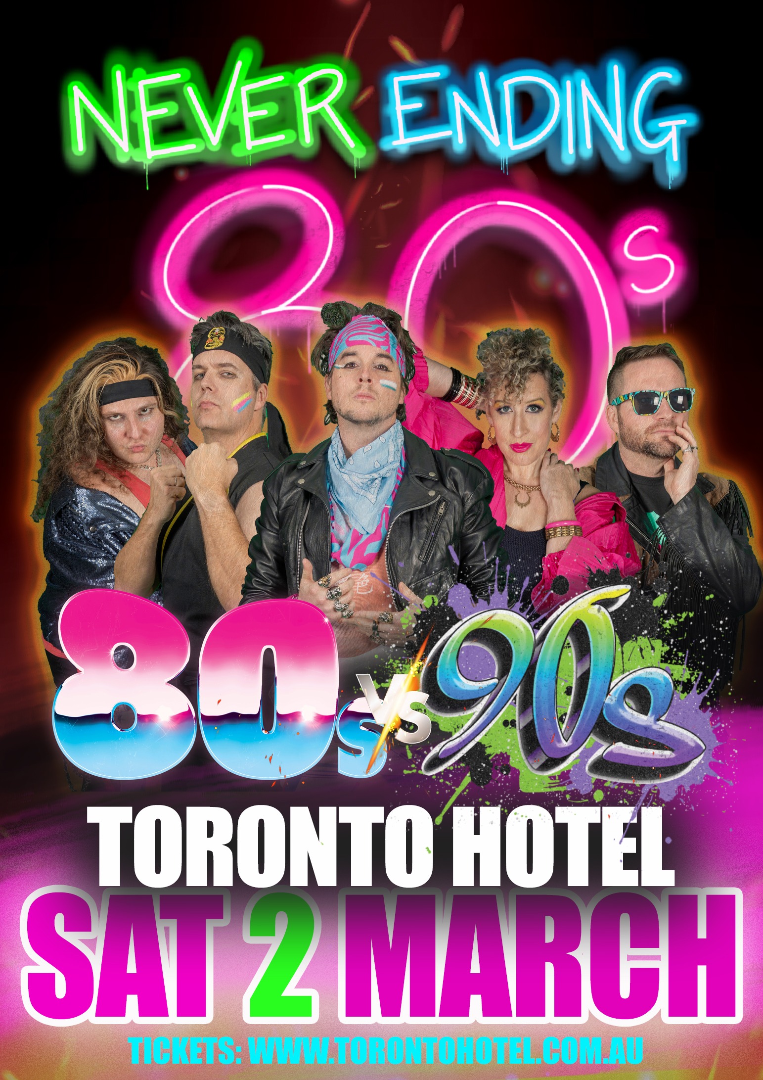 Never Ending 80s – 80s v 90s The Battle Of The Decades! Tickets, Toronto  Hotel, Toronto
