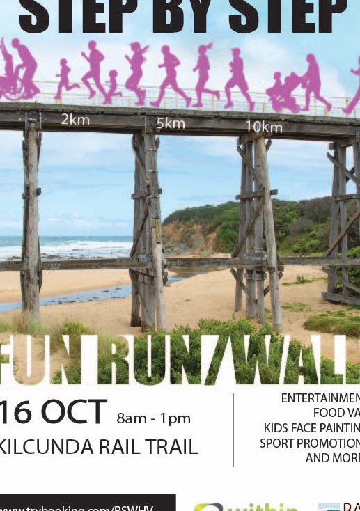 Step By Step Fun Run Walk Tickets Kilcunda Rail Trail Kilcunda Trybooking Australia