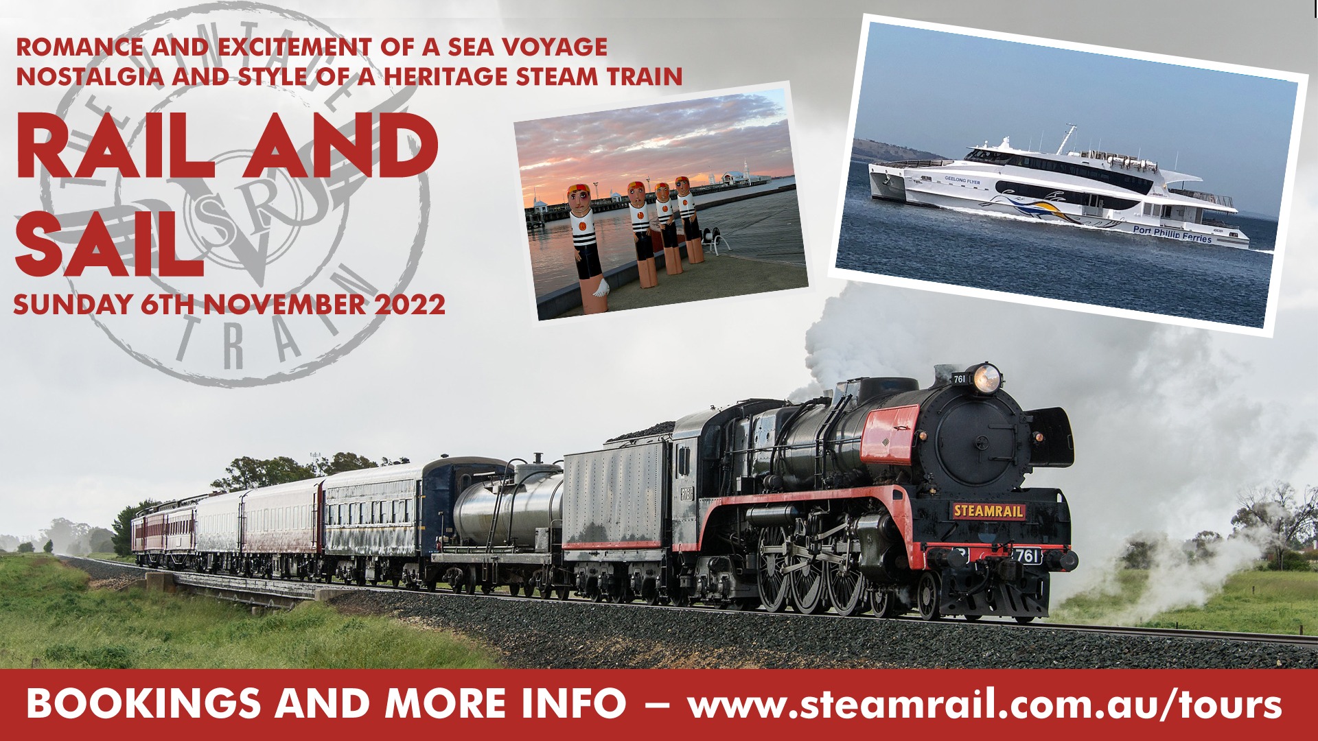 Rail and Sail - Sunday 6th November 2022 Tickets, Southern Cross ...