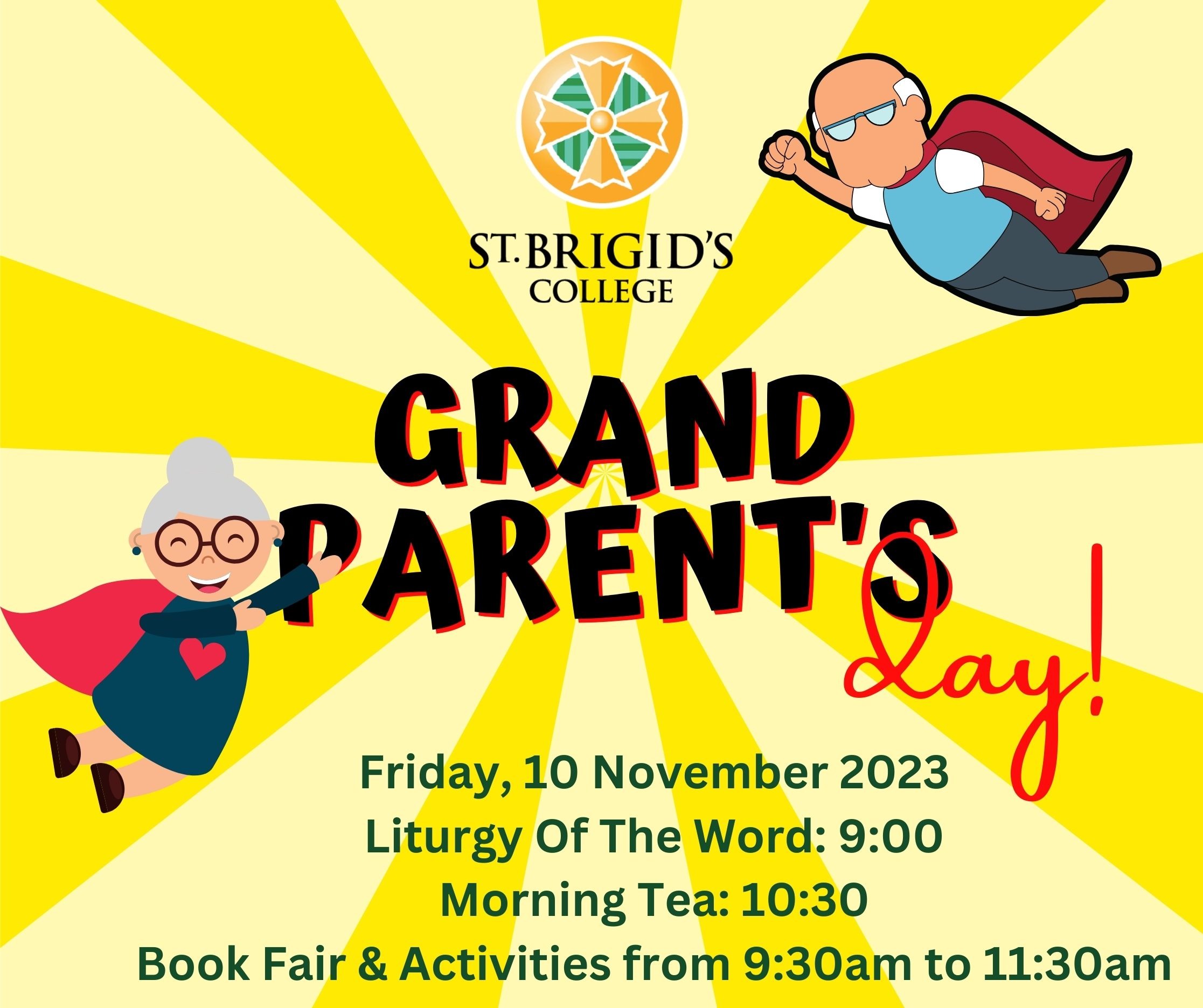 Grandparents Day 2023 Tickets, St Brigid's College, Lesmurdie