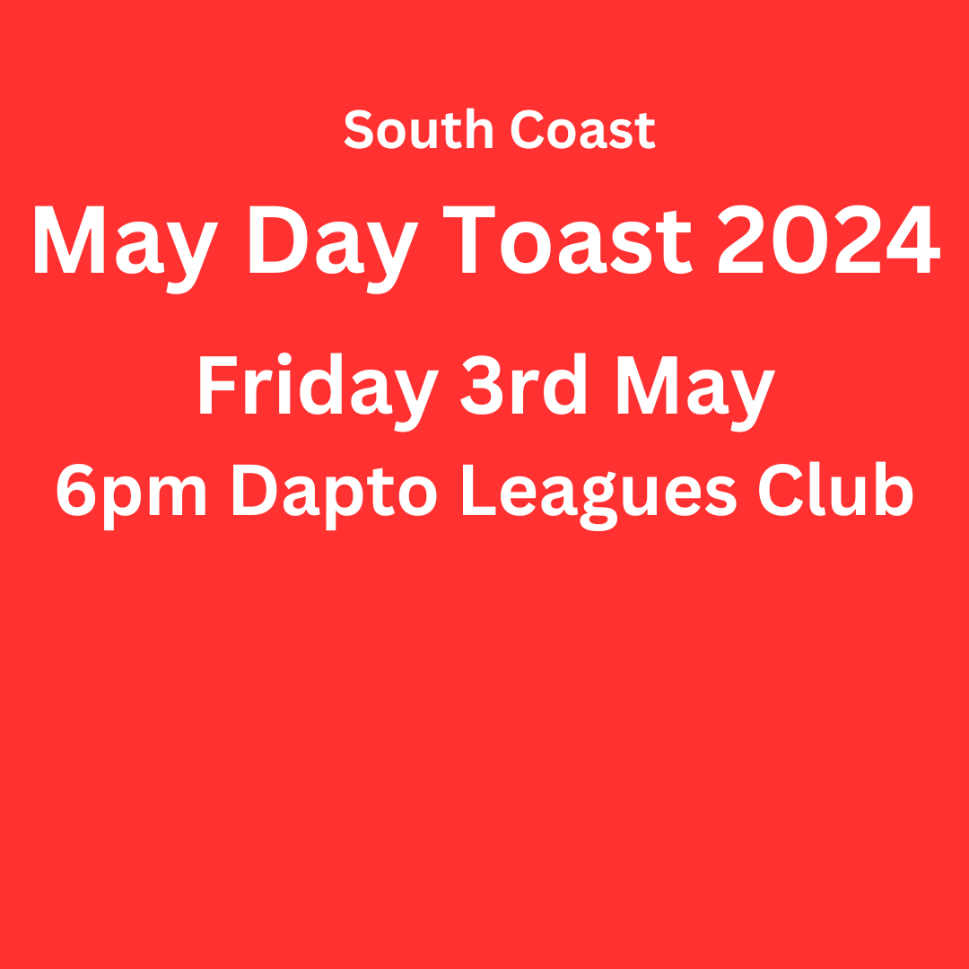 South Coast May Day Toast 2024 Tickets, Dapto Leagues Club, Dapto ...