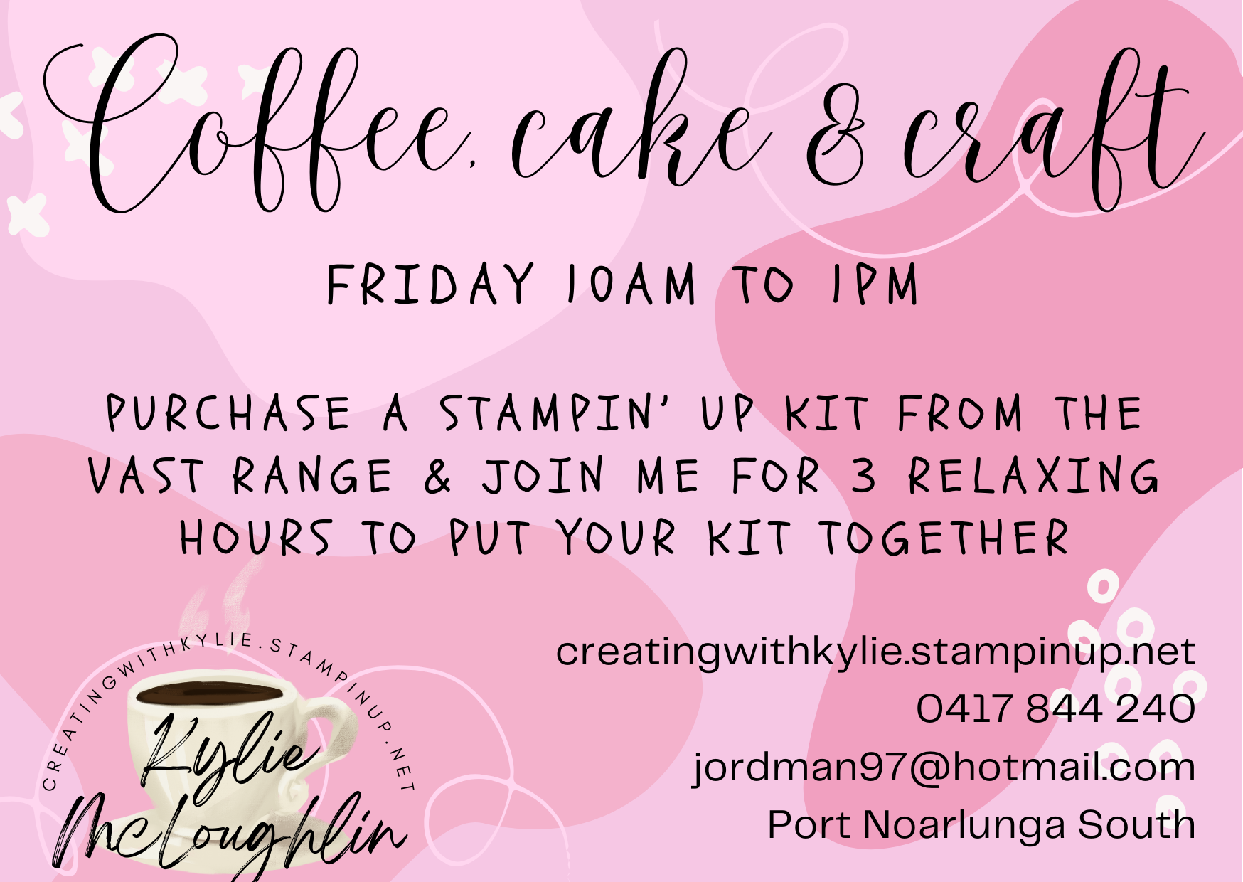 Coffee, Craft & Cake Tickets, My home, Port Noarlunga South ...