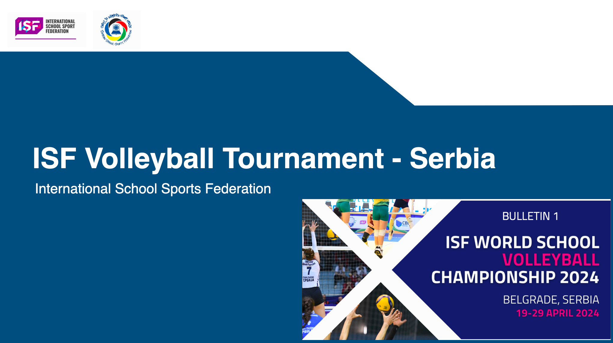 2024 ISF Volleyball (Serbia) Information Session Tickets TryBooking