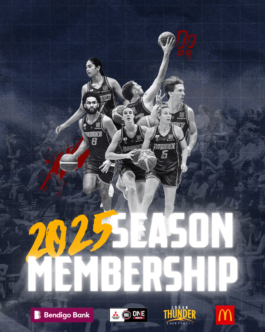 Logan Thunder NBL1 North 2025 Season Membership Tickets, Bendigo Bank