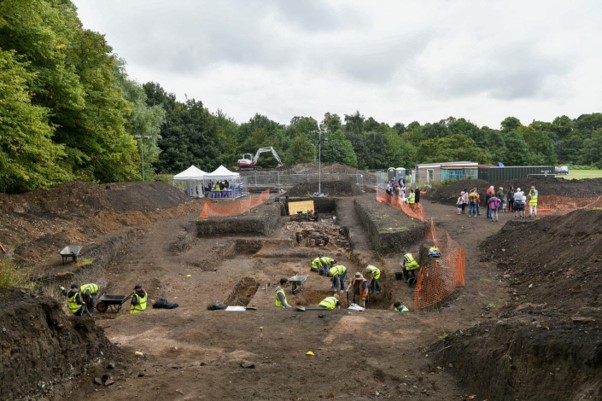 The dig at Carlisle Cricket Club in 2021 looking South