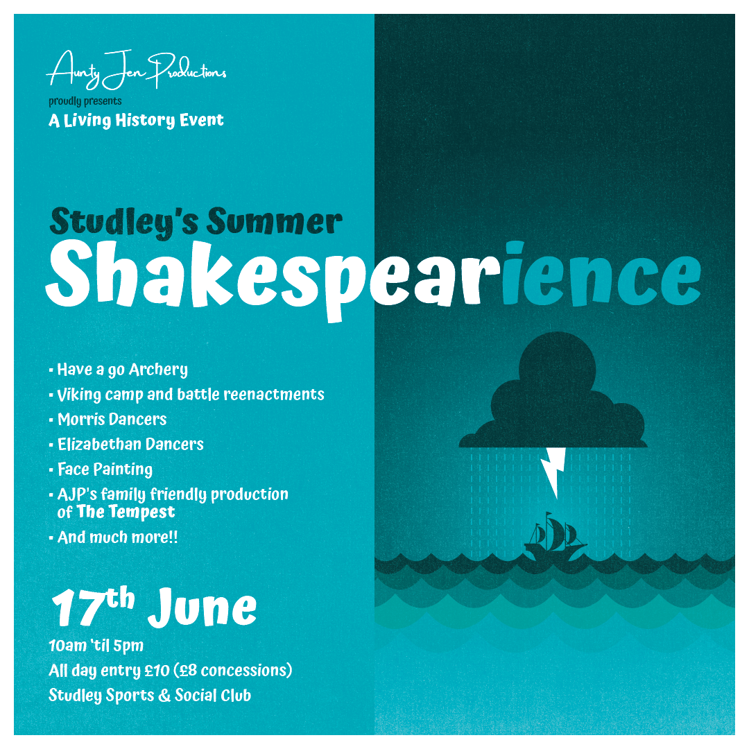 Studley's Summer Shakespearience Tickets, Studley Sports and Social ...