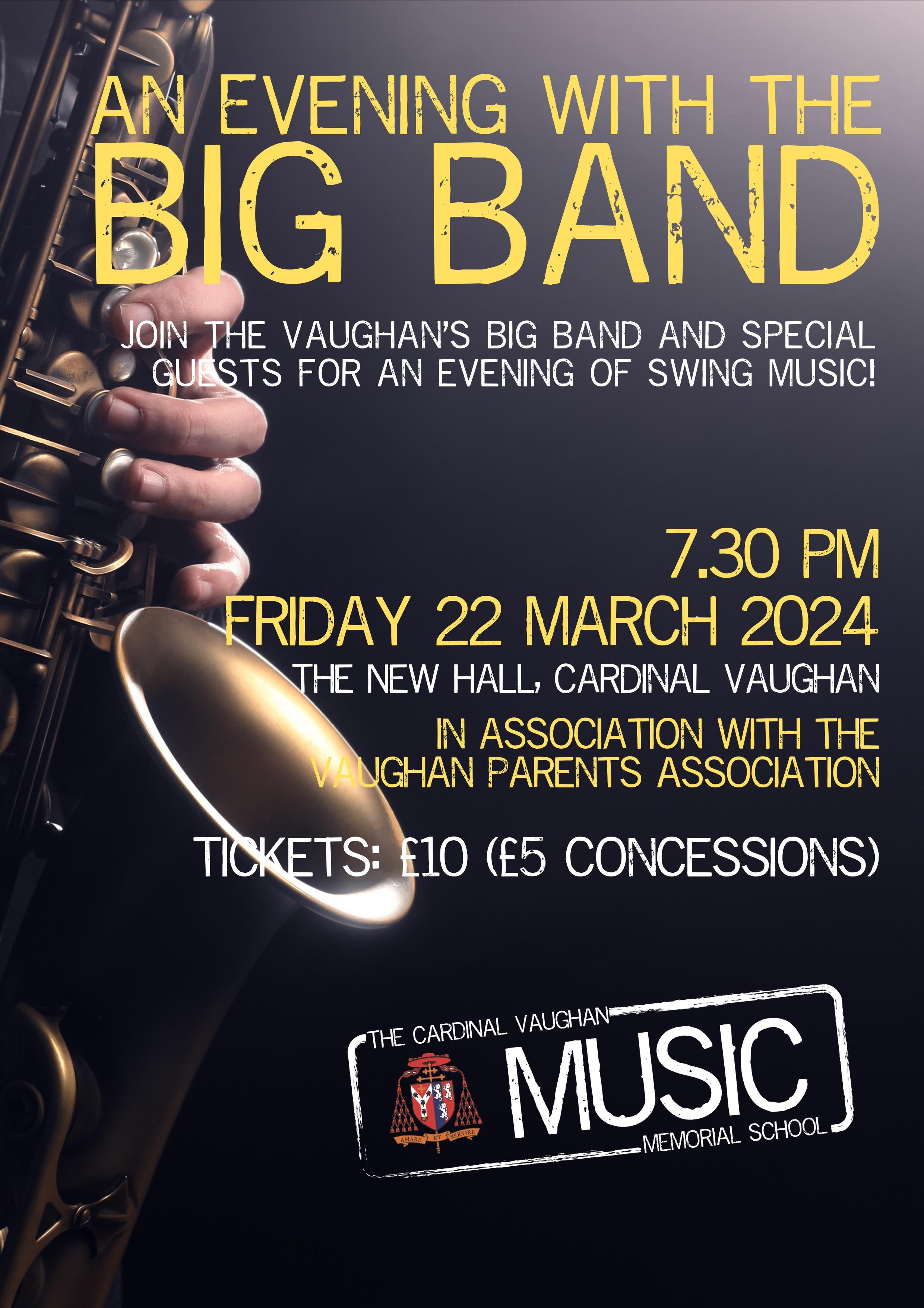 Big Band Evening 22 March 2024 New Hall Tickets New Hall CVMS   EHI54294 B967de7894414bd19ed2670cedfd5c1a 