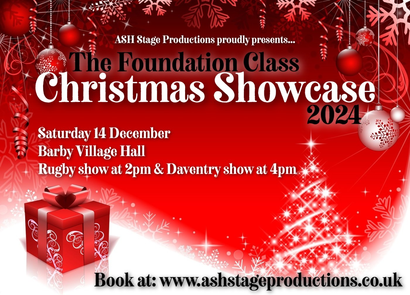 Foundation Class Christmas Showcase 2024 Tickets, Barby Village Hall