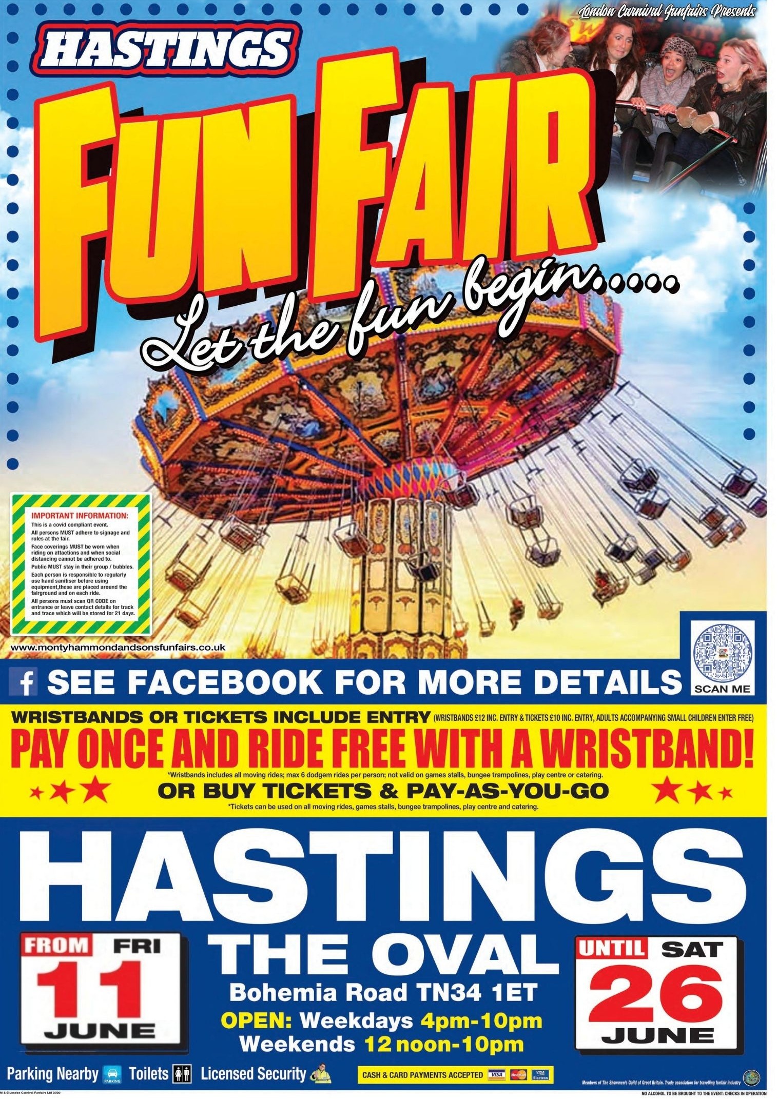 Hastings Funfair by London Carnival Funfairs Tickets, The Oval