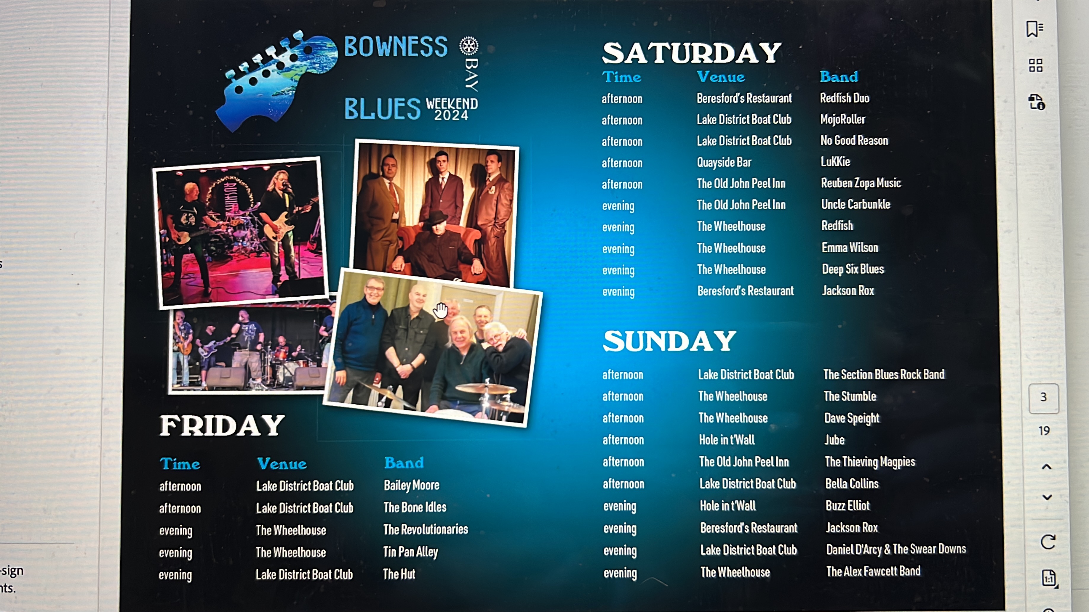 Bowness Bay Blues 2024 Tickets, Bowness on Windermere TryBooking