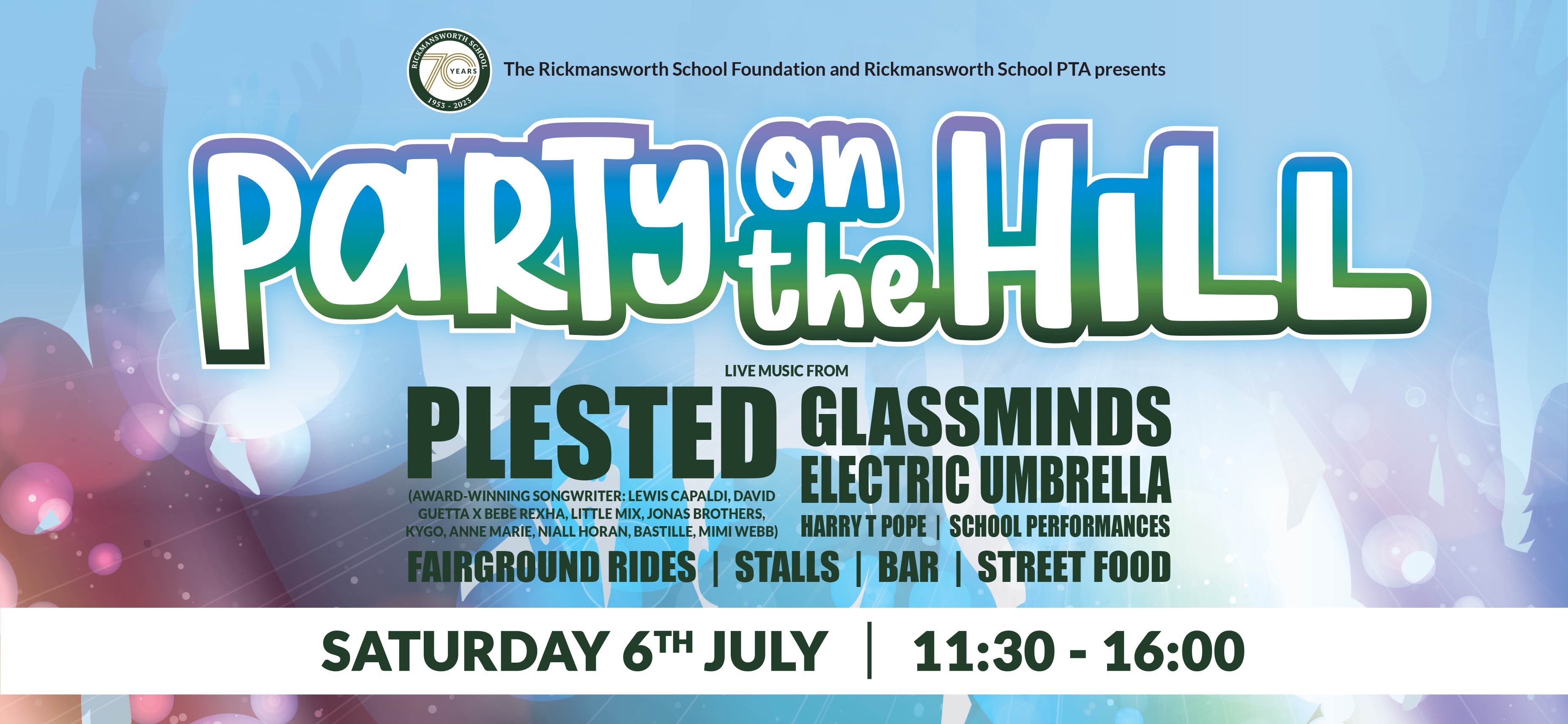 Party on the Hill Tickets, Rickmansworth School, Rickmansworth